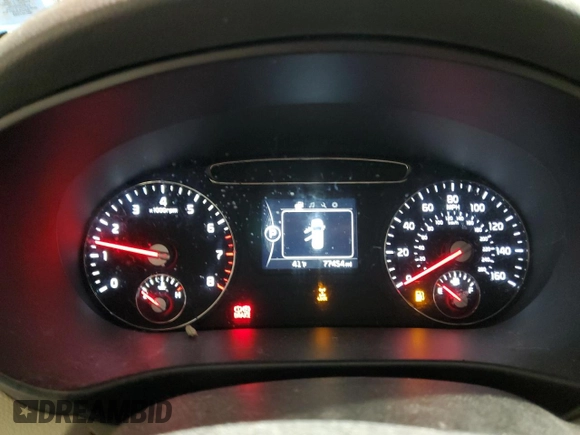 2017 Kia Sorento LX with VIN 5XYPGDA5XHG308469, listed as a Copart auction lot 52288925 with 77,454 mi miles and Salvage Title. Bid and sale history available at carsss.com. Image 9.