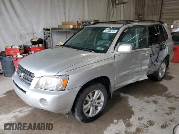 2006 Toyota Highlander with VIN JTEEW21A260033691, listed as a Copart auction lot 61185215 with 273,991 mi miles and Salvage title. Bid and sale history available at DreamBid. Image 1.