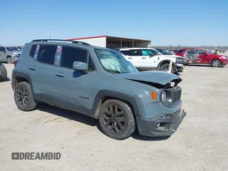 2018 Jeep Renegade Latitude z VIN ZACCJABB1JPH59251, wystawiony jako IAAI lot #41851930 z przebiegiem Nie podano mil oraz . Historia ofert i sprzedaży dostępna na DreamBid. Obrazek 1.