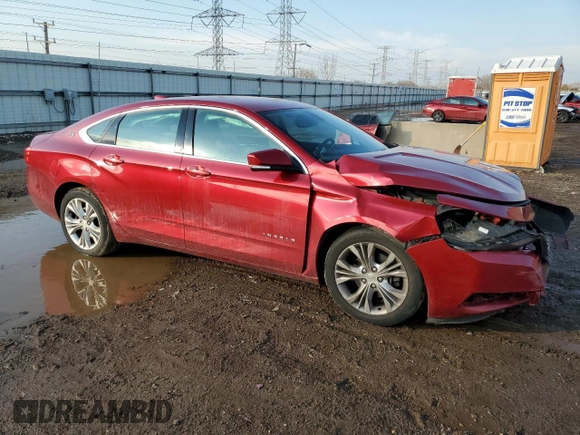 2015 Chevrolet Impala LT with VIN 2G1115SL0F9281990, listed as a Copart auction lot 46809935 with 140,114 mi miles and Salvage Title. Bid and sale history available at DreamBid. Image 4.