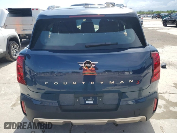 2025 MINI Countryman S with VIN WMZ23GA06S7S21118, listed as a Copart auction lot 62491425 with 11,851 mi miles and Clean title. Bid and sale history available at DreamBid. Image 6.