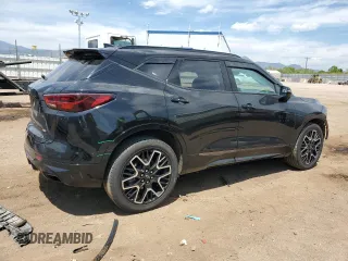 2024 Chevrolet Blazer RS with VIN 3GNKBKRS8RS174995, listed as a Copart auction lot 58234365 with 23,286 mi miles and Salvage title. Bid and sale history available at DreamBid. Image 3.