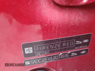 2018 Jaguar F-Pace 25t Premium z VIN SADCJ2FX8JA274976, wystawiony jako Copart lot #50340164 z przebiegiem 67 930 mil mil oraz Szkoda całkowita • Salvage title. Historia ofert i sprzedaży dostępna na DreamBid. Obrazek 12.