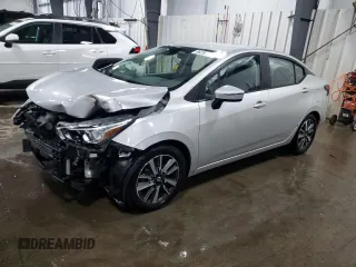 2021 Nissan Versa SV with VIN 3N1CN8EV2ML843775, listed as a Copart auction lot 56250945 with 80,877 mi miles and Salvage title. Bid and sale history available at DreamBid. Image 1.