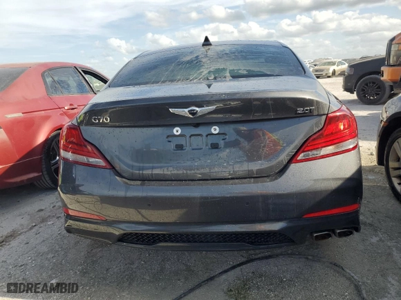 2021 Genesis G70 2.0T with VIN KMTG34LA8MU066796, listed as a Copart auction lot 76107304 with 0 mi miles and Non Repairable. Bid and sale history available at carsss.com. Image 6.