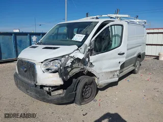 2021 Ford Transit Cargo Van with VIN 1FTBR1Y82MKA24535, listed as a IAAI auction lot 41362341 with 1 mi miles. Bid and sale history available at carsss.com. Image 17.