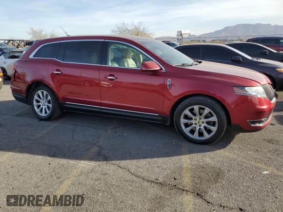 2014 Lincoln MKT with VIN 2LMHJ5FK0EBL50076, listed as a Copart auction lot 85914264 with 138,387 mi miles and Salvage Title. Bid and sale history available at DreamBid. Image 4.