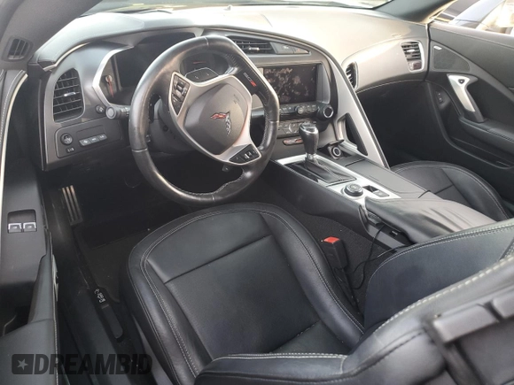 2017 Chevrolet Corvette Z06 1LZ with VIN 1G1YP2D61H5601885, listed as a Copart auction lot 84687114 with 41,827 mi miles and Salvage title. Bid and sale history available at DreamBid. Image 8.