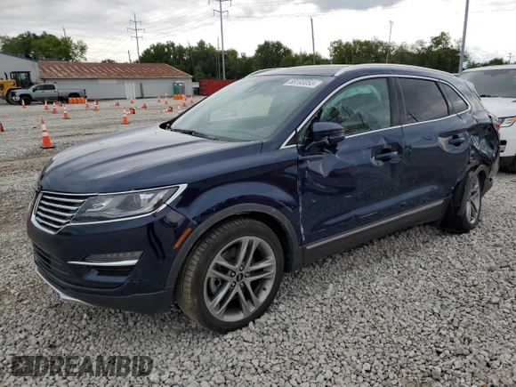 2018 Lincoln MKC Reserve with VIN 5LMCJ3D99JUL00613, listed as a Copart auction lot 58193055 with 52,083 mi miles and Salvage title. Bid and sale history available at DreamBid. Image 1.