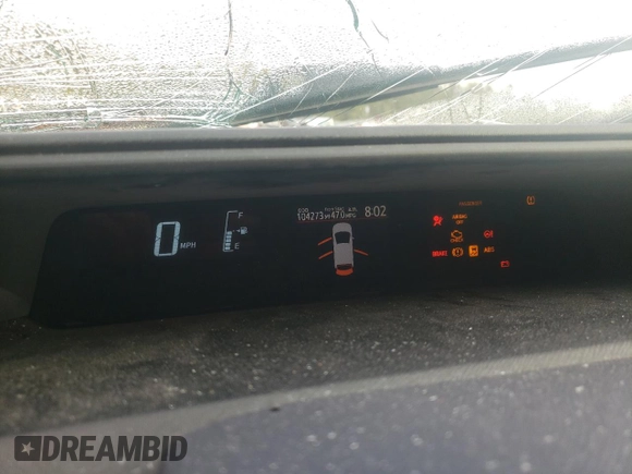 2015 Toyota Prius One with VIN JTDKDTB33F1086767, listed as a Copart auction lot 51482475 with 104,273 mi miles and Salvage Title. Bid and sale history available at carsss.com. Image 9.