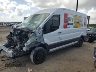 2019 Ford Transit z VIN 1FTYR2CM9KKA87925, wystawiony jako Copart lot #56974955 z przebiegiem Nie podano mil oraz Nie do naprawy • Non repairable. Historia ofert i sprzedaży dostępna na DreamBid. Obrazek 1.