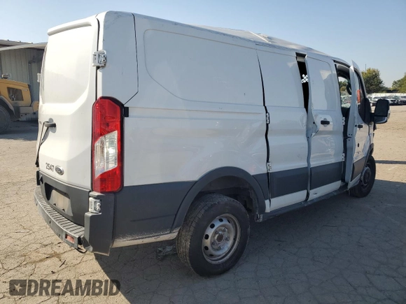 2018 Ford Transit z VIN 1FTYR1ZM3JKA37330, wystawiony jako Copart lot #72782594 z przebiegiem Nie podano mil oraz Szkoda całkowita • Salvage title. Historia ofert i sprzedaży dostępna na DreamBid. Obrazek 3.