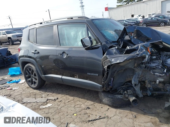 2018 Jeep Renegade Latitude with VIN ZACCJABB5JPH44042, listed as a IAAI auction lot 41308944 with 1 mi miles. Bid and sale history available at carsss.com. Image 12.