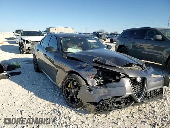 2020 Alfa Romeo Giulia Ti Sport with VIN ZARFAMBN6L7625687, listed as a Copart auction lot 87106034 with Not provided miles and Salvage title. Bid and sale history available at DreamBid. Image 11.