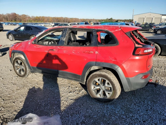 2017 Jeep Cherokee Trailhawk with VIN 1C4PJMBS3HW622909, listed as a Copart auction lot 84501404 with 91,804 mi miles and Salvage Title. Bid and sale history available at carsss.com. Image 2.