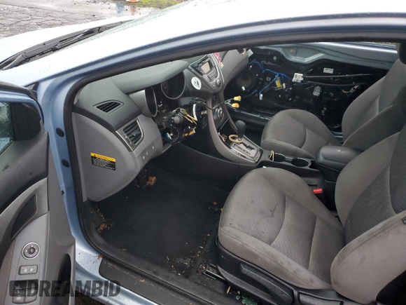 2013 Hyundai Elantra Coupe GS PZEV with VIN KMHDH6AE1DU003717, listed as a Copart auction lot 85596674 with 71,453 mi miles and Salvage Title. Bid and sale history available at carsss.com. Image 8.