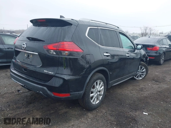 2017 Nissan Rogue SL with VIN 5N1AT2MV7HC852980, listed as a IAAI auction lot 41847141 with 108,937 mi miles. Bid and sale history available at carsss.com. Image 4.