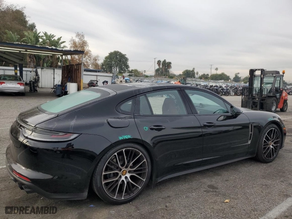 2022 Porsche Panamera with VIN WP0AJ2A79NL102055, listed as a Copart auction lot 82739553 with 12,943 mi miles. Bid and sale history available at carsss.com. Image 3.