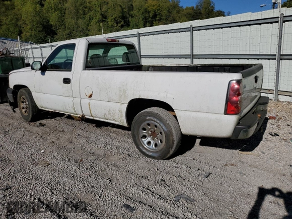 2006 Chevrolet Silverado 1500 Work Truck with VIN 1GCEC14V86E187167, listed as a Copart auction lot 74695854 with 197,199 mi miles and Salvage Title. Bid and sale history available at carsss.com. Image 2.