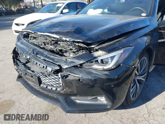 2022 Infiniti Q60 Luxe with VIN JN1EV7KK2NM600262, listed as a IAAI auction lot 41637351 with 22,754 mi miles and . Bid and sale history available at carsss.com. Image 6.