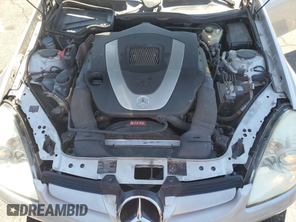 2005 Mercedes-Benz SLK 230/320 z VIN WDBWK56F35F022445, wystawiony jako Copart lot #53708015 z przebiegiem 130 264 mil mil oraz Szkoda całkowita • Salvage title. Historia ofert i sprzedaży dostępna na DreamBid. Obrazek 11.