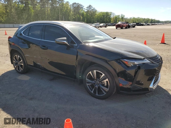 2021 Lexus UX with VIN JTHX9JBH5M2054268, listed as a Copart auction lot 45016343 with 14,692 mi miles. Bid and sale history available at carsss.com. Image 4.