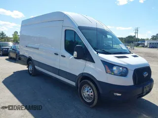 2022 Ford Transit Cargo with VIN 1FTBW3X80NKA69156, listed as a IAAI auction lot 42059236 with 100,096 mi miles and . Bid and sale history available at DreamBid. Image 1.