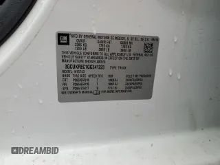 2016 Chevrolet Silverado 1500 LT with VIN 3GCUKREC1GG341223, listed as a Copart auction lot 56547195 with 180,189 mi miles and Salvage Title. Bid and sale history available at DreamBid. Image 12.