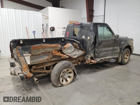 2009 Ford Ranger XL with VIN 1FTYR10D29PA45589, listed as a Copart auction lot 52415635 with 247,480 mi miles and Clean Title. Bid and sale history available at carsss.com. Image 3.
