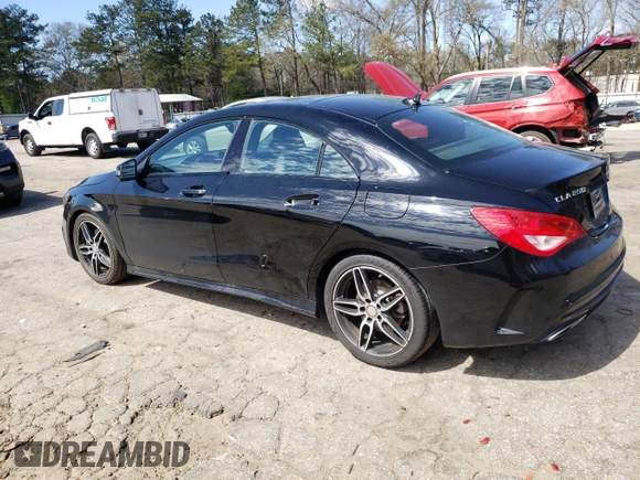 2017 Mercedes-Benz CLA 250 with VIN WDDSJ4EB9HN480423, listed as a Copart auction lot 46356084 with 101,624 mi miles and . Bid and sale history available at DreamBid. Image 2.