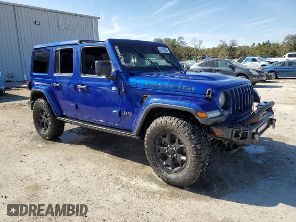 2019 Jeep Wrangler Unlimited Sahara z VIN 1C4HJXEG1KW625568, wystawiony jako Copart lot #42751805 z przebiegiem Nie podano mil oraz Nie do naprawy • Non repairable. Historia ofert i sprzedaży dostępna na DreamBid. Obrazek 4.