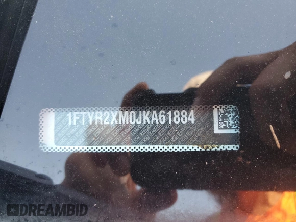 2018 Ford Transit с VIN 1FTYR2XM0JKA61884, выставлен на аукционе Copart как лот 65064845 с пробегом 90 376 миль миль и Чистый • Clean title. История ставок и продаж доступна на DreamBid. Изображение 13.