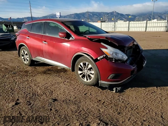 2017 Nissan Murano S with VIN 5N1AZ2MH4HN157353, listed as a Copart auction lot 86560284 with 46,234 mi miles and Salvage Title. Bid and sale history available at DreamBid. Image 12.