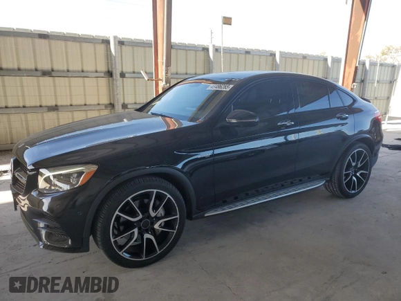 2019 Mercedes-Benz GLC with VIN WDC0J6EB7KF499433, listed as a Copart auction lot 49486285 with 24,075 mi miles and Salvage Title. Bid and sale history available at carsss.com. Image 1.