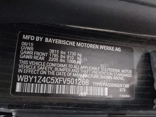 2015 BMW i3 z VIN WBY1Z4C5XFV501268, wystawiony jako IAAI lot #41028732 z przebiegiem 75 283 mil mil oraz . Historia ofert i sprzedaży dostępna na DreamBid. Obrazek 9.