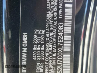 2020 BMW M2 Competition z VIN WBS2U7C0XL7E24083, wystawiony jako Copart lot #52687904 z przebiegiem Nie podano mil oraz Szkoda całkowita • Salvage title. Historia ofert i sprzedaży dostępna na DreamBid. Obrazek 12.