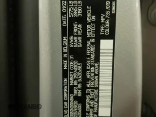 2022 Volvo C40 Ultimate with VIN YV4ED3GB2N2004840, listed as a Copart auction lot 59599663 with Not Provided miles. Bid and sale history available at carsss.com. Image 15.