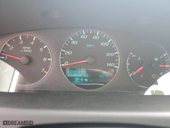 2012 Chevrolet Impala LT Fleet with VIN 2G1WG5E35C1266640, listed as a Copart auction lot 48809875 with 184,843 mi miles and Salvage Title. Bid and sale history available at carsss.com. Image 9.
