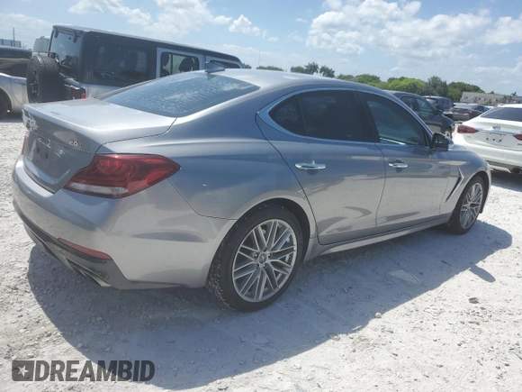 2020 Genesis G70 2.0T with VIN KMTG64LA2LU062426, listed as a Copart auction lot 57937265 with 45,255 mi miles and Salvage title. Bid and sale history available at DreamBid. Image 3.