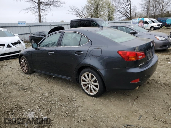 2007 Lexus IS 250 with VIN JTHCK262972018893, listed as a Copart auction lot 52823775 with 236,155 mi miles and Clean Title. Bid and sale history available at carsss.com. Image 2.