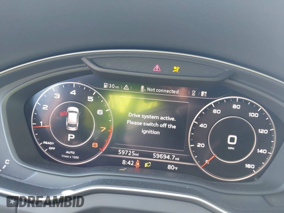 2020 Audi Q5 Prestige with VIN WA1CNAFY5L2015789, listed as a IAAI auction lot 42653993 with 59,725 mi miles and . Bid and sale history available at DreamBid. Image 7.