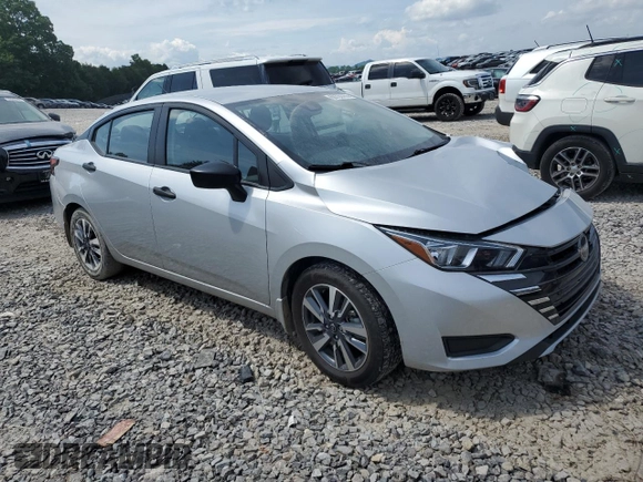 2024 Nissan Versa S with VIN 3N1CN8DV8RL837729, listed as a Copart auction lot 60730765 with 46,064 mi miles and Salvage title. Bid and sale history available at DreamBid. Image 4.
