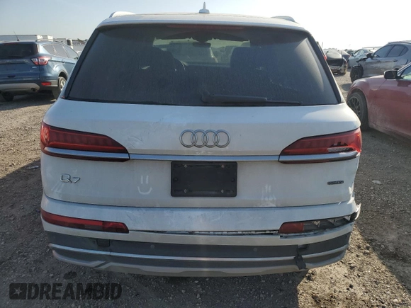 2023 Audi Q7 Premium Plus with VIN WA1LCBF77PD001213, listed as a Copart auction lot 50259205 with 33,072 mi miles and Salvage title. Bid and sale history available at DreamBid. Image 6.