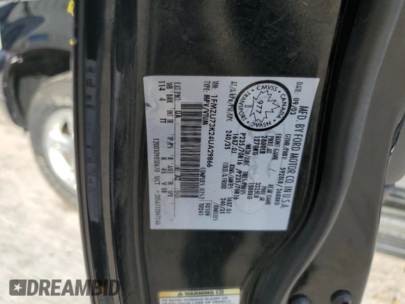 2004 Ford Explorer XLT with VIN 1FMZU73K24UA29866, listed as a Copart auction lot 59150585 with 252,251 mi miles and Non repairable. Bid and sale history available at DreamBid. Image 13.