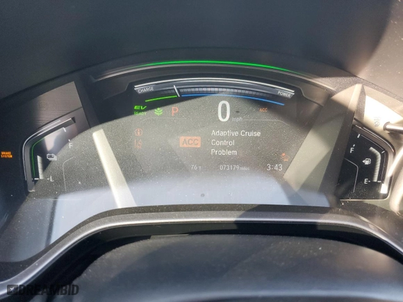2020 Honda CR-V Hybrid EX-L with VIN 7FART6H86LE001563, listed as a Copart auction lot 43663095 with 73,179 mi miles and Salvage Title. Bid and sale history available at carsss.com. Image 9.