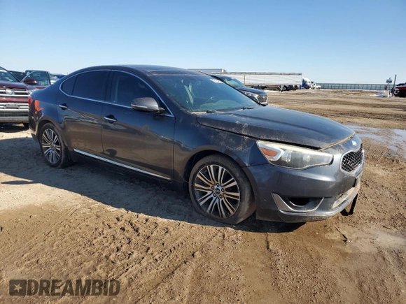 2014 Kia Cadenza Limited with VIN KNALN4D76E5121409, listed as a Copart auction lot 88154835 with 130,742 mi miles and Clean Title. Bid and sale history available at carsss.com. Image 4.
