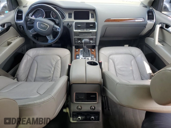 2015 Audi Q7 Premium Plus with VIN WA1LGAFEXFD027316, listed as a Copart auction lot 56501475 with 96,653 mi miles and Clean Title. Bid and sale history available at DreamBid. Image 8.