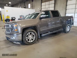 2014 Chevrolet Silverado 1500 LTZ with VIN 3GCUKSEC1EG395643, listed as a Copart auction lot 52786225 with 154,002 mi miles and Salvage Title. Bid and sale history available at carsss.com. Image 1.