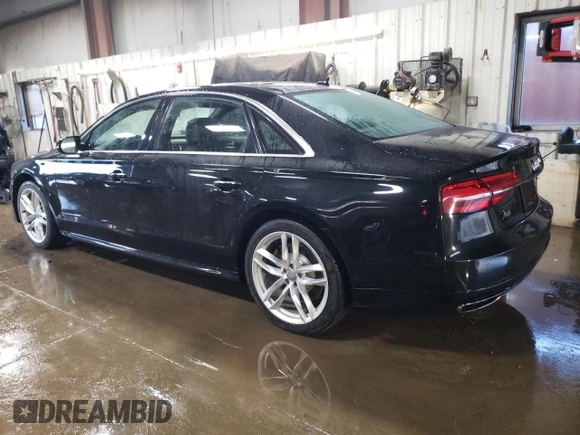 2017 Audi A8 z VIN WAU44AFD2HN014533, wystawiony jako Copart lot #46684705 z przebiegiem 94 030 mil mil oraz Szkody całkowita. Historia ofert i sprzedaży dostępna na DreamBid. Obrazek 2.