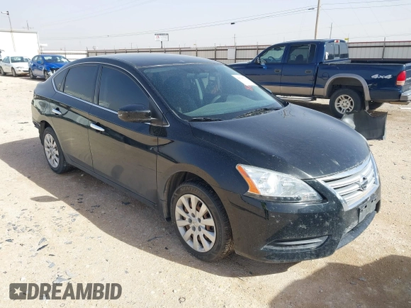 2015 Nissan Sentra S with VIN 3N1AB7AP5FY332195, listed as a IAAI auction lot 41707202 with 87,768 mi miles and . Bid and sale history available at DreamBid. Image 1.